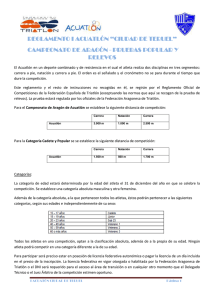 reglamento i acuatlón - Federación Aragonesa de Triatlón