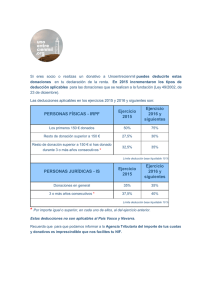 PERSONAS FÍSICAS - IRPF Ejercicio 2015 Ejercicio 2016 y
