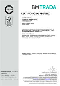 Certificación FSC - Soluciones Gráficas