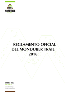 Reglamento Monduber trail 2016