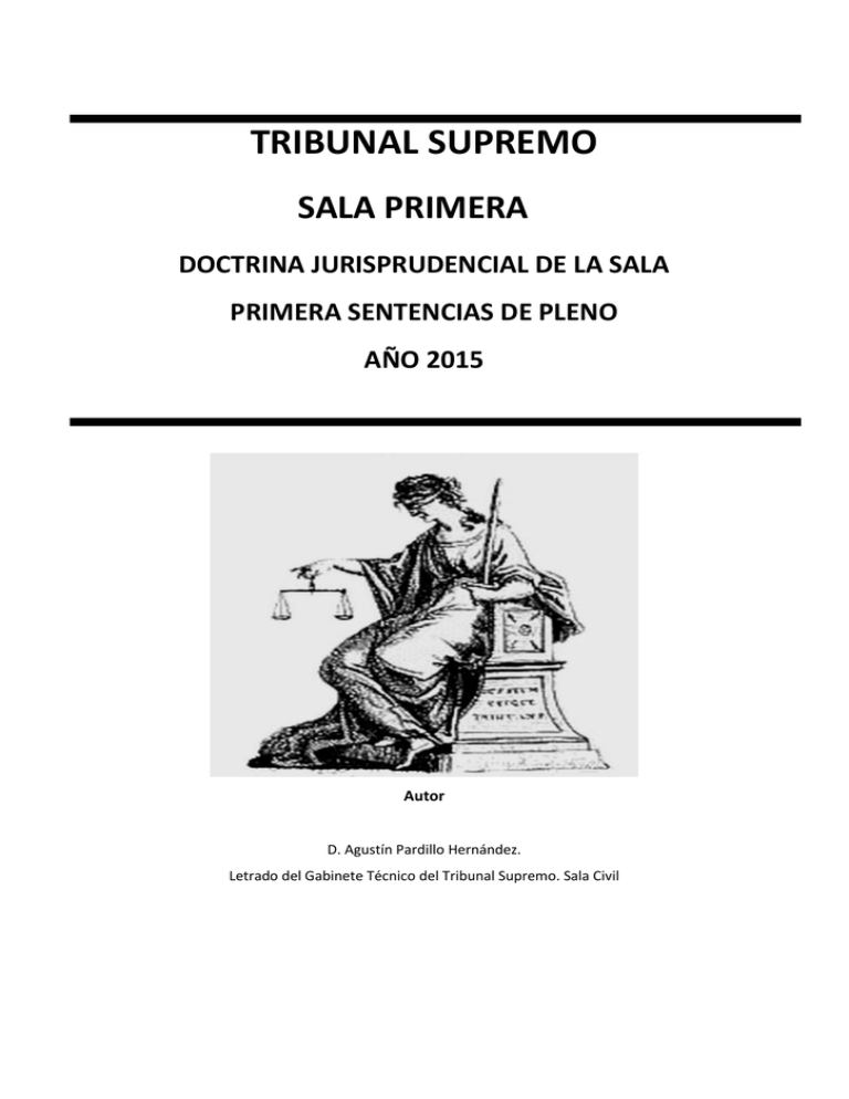 Doctrina Jurisprudencial De La Sala Primera