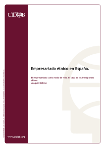 Empresariado étnico en España.