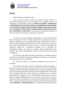 Adjudicación Definitiva - Expediente 50/2015-P