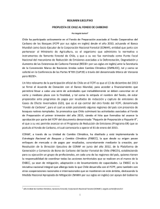 RESUMEN EJECUTIVO PROPUESTA DE CHILE AL FONDO DE