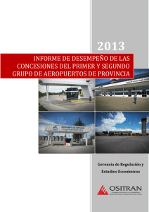 Primer Grupo de Aeropuertos de Provincia - Año 2013
