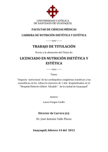 licenciado en nutrición dietética y estética