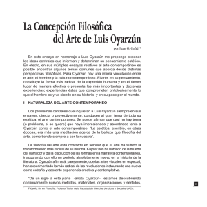 La Concepción Filosófica del Arte de Luis Oyarzún