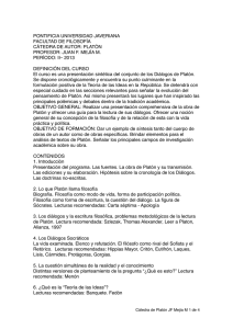Prog Catedra Platon JFMM - Blog de Juan Fernando Mejía Mosquera
