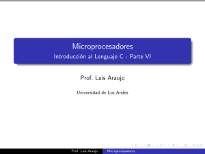 Microprocesadores - Introducción al Lenguaje C