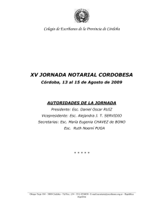 xv jornada notarial cordobesa