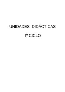 unidades didácticas 1º ciclo