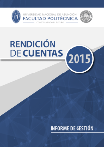 Informe de Gestión 2015 - Facultad Politécnica