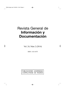 Volumen 24-2 - Facultad de Ciencias de la Documentación