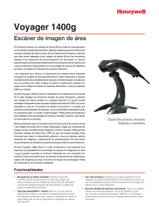 Honeywell Voyager 1400g Data Sheet