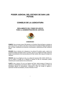 poder judicial del estado de san luis potosí. consejo de la judicatura