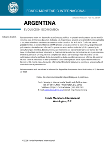 Argentina: Evolución Económica