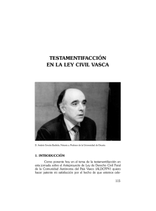 testamentifacción en la ley civil vasca