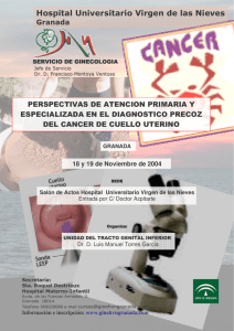 Programa congreso - Hospital Universitario Virgen de las Nieves