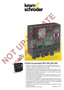 Control de quemador BCU 460, BCU 465