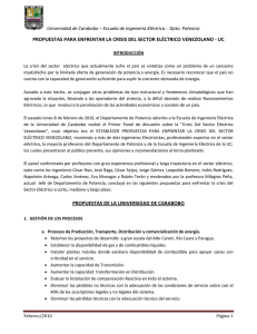 Propuesta de la Universidad de Carabobo