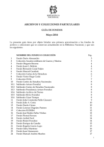 Guía de Fondos 2014 - Biblioteca Nacional