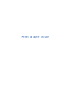 informe de gestión 2004-2009