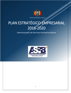 Plan Estratégico EMPRESARIAL 2016-2020 - ASP-B