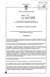 Decreto 628 del 26 de marzo de 2014