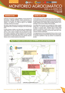 monitoreo agroclimático - Ministerio de Agricultura