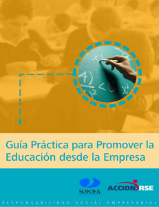 Guía Práctica para Promover la Educación desde la Empresa