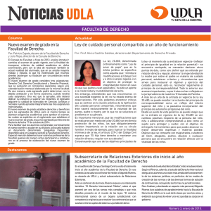 noticias udla - Facultad de Derecho | UDLA