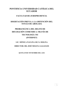 internet - Pontificia Universidad Católica del Ecuador