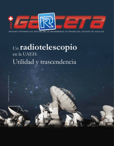 Un radiotelescopio - Universidad Autónoma del Estado de Hidalgo