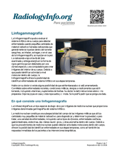 Linfogammagrafía - RadiologyInfo.org