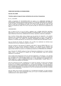 Decreto 231/2009 - Dirección Nacional de Migraciones