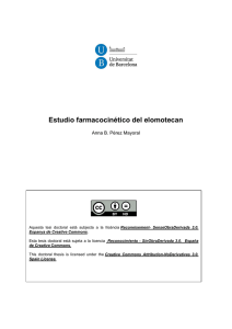 Estudio farmacocinético del elomotecan