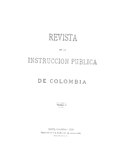 Revista de la Instrucción Pública de Colombia. Tomo II