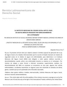 Revista Latinoamericana de Derecho Social