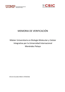 Memoria del Título - Universidad Internacional Menéndez Pelayo