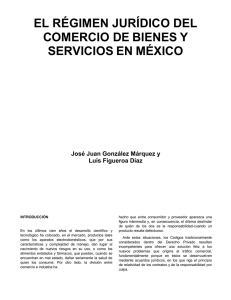 el régimen jurídico del comercio de bienes y servicios en méxico