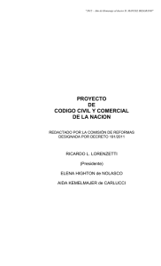 Texto del Proyecto de Código Civil y Comercial de la Nación