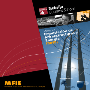 Financiación de Infraestructuras y Energía (MFIE)