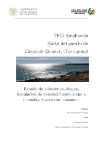 TFG: Ampliación Norte del puerto de Casas de Alcanar, (Tarragona)