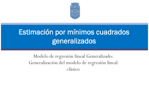 Modelo de regresión de mínimos cuadrados generalizados