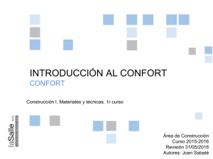introducción al confort