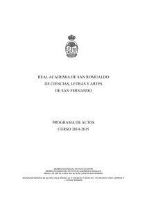 REAL ACADEMIA DE SAN ROMUALDO DE CIENCIAS, LETRAS Y