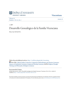 Desarrollo GenealÃ³gico de la Familia Vicenciana