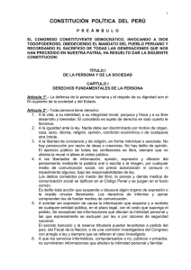 Constitución Política del Perú - Universidad Nacional del Altiplano