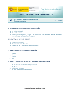 Índice sistemático - Plan Nacional sobre Drogas