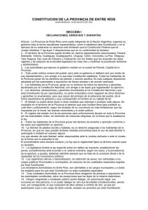 Constitución de la provincia de Entre Ríos